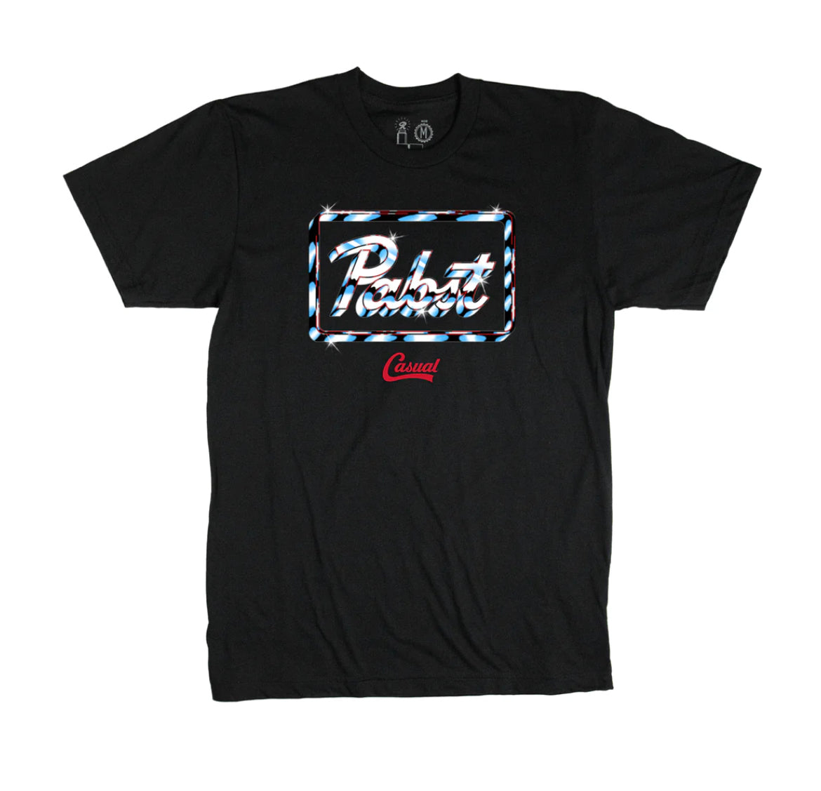 Casual Industrees Chrome Tee Black